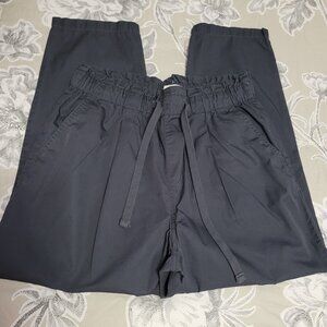 LOFT Navy Drawstring Cropped Pants